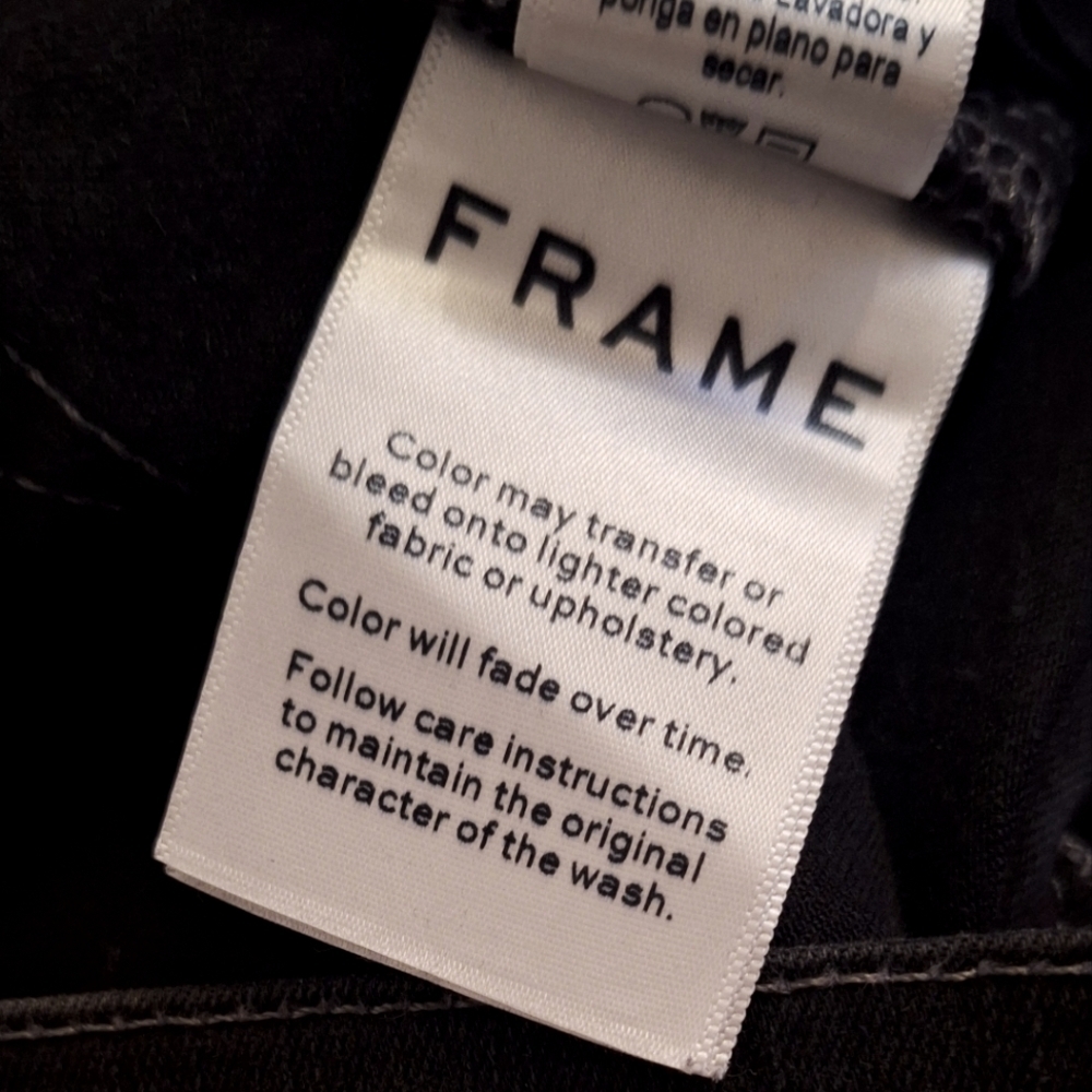 Frame Le Skinny de Jeanne Gray Denim Women's Size 25 - Picture 12 of 13